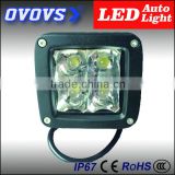 10-30v 12W LED work light with four color covers for truck, suv, atv, 4x4 off road, heavy duty machine