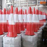 Red safety reflective PVC traffic cone