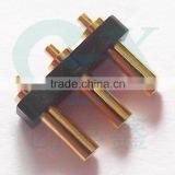 female pitch 3.0mm brass pogo 3pin connector for smartwatch