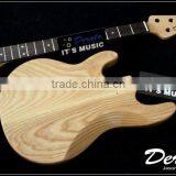 Diy High Quality Ash Wood Unfinished Electric Bass Guitar Kits 5 Strings thumbnail-5