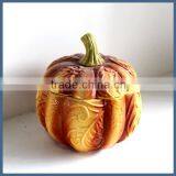 Hot Selling Ceramic Material Halloween Pumpkin Shape Canister thumbnail-1