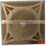 Energy Saving 14 Inch 16 Inch 60X60 Plastic Ceiling Fan With Remote Control and Led Light,3speed Control,gold and Wooden Color thumbnail-3