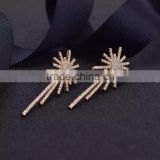 CZ irregular pattern party magnetic earring for girl