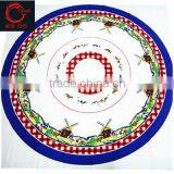 100% Poly Mini Matt /china Fabric/mini Matt Blue Round Plain Printed for Table Cloth