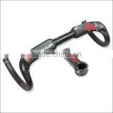 2016 Xinshun Mountain Bikes Carbon Handlebar Mtb Road Bike Accessories Bicycle Parts Grips With Stem BH2120 thumbnail-2