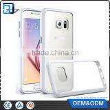 2016 Top Selling Transprant 2 in 1 TPU Bumper + Hard Plastic Hybrid Back Cover Acrylic Case For Samsung Galaxy S7 thumbnail-5