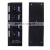 High Speed USB3.0 HUB 4Ports 5Gbps Splitter Power Adapter thumbnail-5