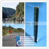 Red Paint Fence Post for Warnning