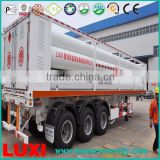 skids containers 25MPa fuel tanker trailer , stainless steel oil tanker trailer