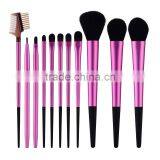 Professional 11 Pieces Metal Handle Makeup Brush Set,Tapered Handle Makeup Brush Set thumbnail-3