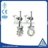 CF8 Gear Box Operating Lug Wafer Type Knife Gate Valve thumbnail-1