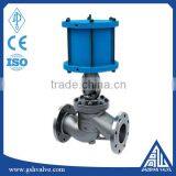 high pressure flange type pneumatic operated globe valve