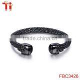Ti Aohua Gold Plated Metal Bracelet Jewelry Set, Unisex Skull Beads Cuff Bracelet Jewelry Accessory thumbnail-6
