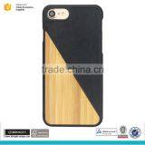 Wood Bamboo Combination Phone Case Leather Case for Iphone 7 thumbnail-3