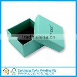 China Logo Printed Jewelry Package Ring Box With Foam Insert