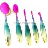 10pcs Oval Make up Brush Cosmetic, Tooth Brush Make up Set thumbnail-5