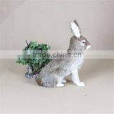 Easter Bunny Furry Animal Plastic Animals Garden Decoration thumbnail-5