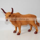 motorized plush riding animals brown cow stuffed toy