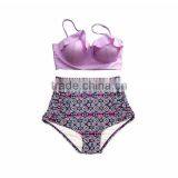 Bikini Swimwear 2016 OEM Custom Bikini High Waist Bikini