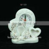 Handmade Ceramic Desktop Clock for Home Decor thumbnail-1