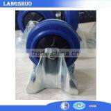 Qing Dao Lang Shuo Cheap Rubber Casters 4 Inch Locking Caster Wheels thumbnail-2