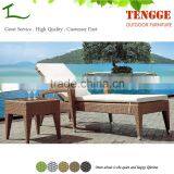 YH-8178 Outdoor Rattan Chaise Lounge Chair Wicker Beach Chair and Table