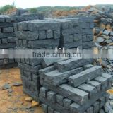 basalt black cubic paver stone