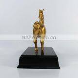 Resin Gold Plate Horse Modern Sculpture thumbnail-6