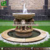 Natural Stone Water Fountain With Lion Statue thumbnail-1