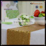 New Product Gold Sequin Table Runner for Party and Wedding Decoration thumbnail-2