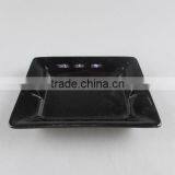 Ceramic Square Black-glazed Ashtray thumbnail-1
