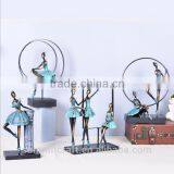 Home Decoration Items Resin Bronze Ballerina Sculpture thumbnail-1