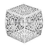 Engraved & Perforated Cubic Metal Table thumbnail-1