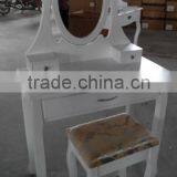 White Dressing Table With Swing Mirror Bedroom Furniture Shabby Vintage Style thumbnail-4