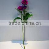 Home and Outdoor Garden Table Wedding Gate Decoration 60cm or 24inches Height Artificial 3 Heads Purple Flowers E04 0613 thumbnail-4