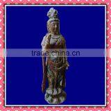 Hand Carved Avalokitesvara Wooden Statue Sculpture thumbnail-2