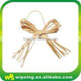 Natural Color Raffia Bow With Elastic Loop for Box Packaging thumbnail-3