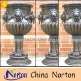 lion head bronze metal european garden flower pot NTBF-FL172S
