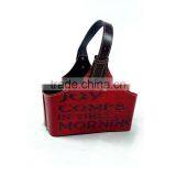 Desktop Faux Leather Magazine Holder With Buckle Handle For Home/Office/Hotel thumbnail-2