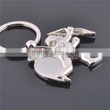 Customized stainless steel decorative angel keychain manufacturer