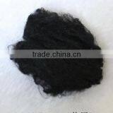 Flame Retardant 100% Dope Dyed Black Viscose Fiber 3D*60mm for Spinning thumbnail-1