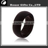 Food Grade Eco-friendly Wedding Men's Black Silicone Rings thumbnail-5
