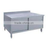 Stainless Steel Kitchen Work Table With Cabinet, thumbnail-1