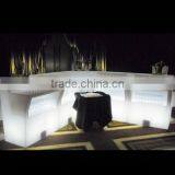 Commercial Bar Furniture 16 Colors Remote Contral White PE Plastic High Bar Cocktail Table Illuminated Led Bar thumbnail-2