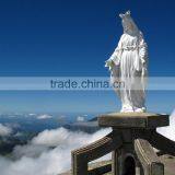 Outdoor Decoration Stone Carving Marble Virgin Mary Garden Statues thumbnail-4