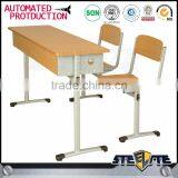 School Sets Wooden Desks /study Table Bench Cheap Used Double Attached Adult Student Desk thumbnail-3