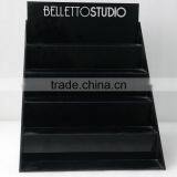 Custom 5 Tier Black Perspex Organic Glass Acrylic Displays and Shelf thumbnail-2