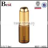 Best Selling 3ml 5ml 7ml 8ml Cosmetic Essential Oil Bottle Perfume Glass Amber Golden Aluminum Pump Glass Perfume Bottle China thumbnail-3