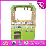 2017 New Design Grand Double Sided Wooden Kids Kitchen Play Set W10C261 thumbnail-3