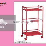 Rolling Storage Rack Removable Plastic Drawer Trolley Salon Organizer Trolley thumbnail-2